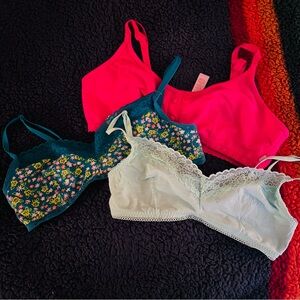 Savage X Fenty Intimates Set - Floral, Teal, Pink